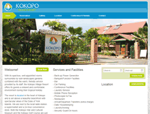 Tablet Screenshot of kokoporesort.com.pg